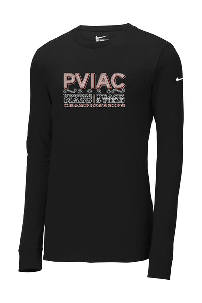 Campeonato de atletismo PVIAC: camiseta de manga larga de algodón y poliéster Nike Dri FIT (NKBQ5230)