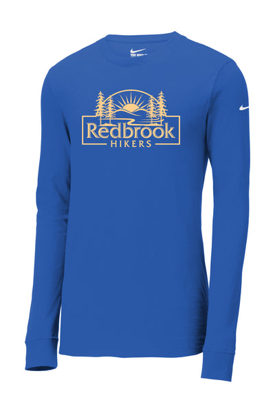 Camiseta de manga larga de algodón y poliéster Nike Dri FIT de Redbrook Hikers (NKBQ5230)