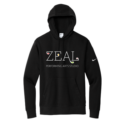 Zeal Studio - Sudadera con capucha Nike Club Fleece Sleeve Swoosh (NKDR1499)