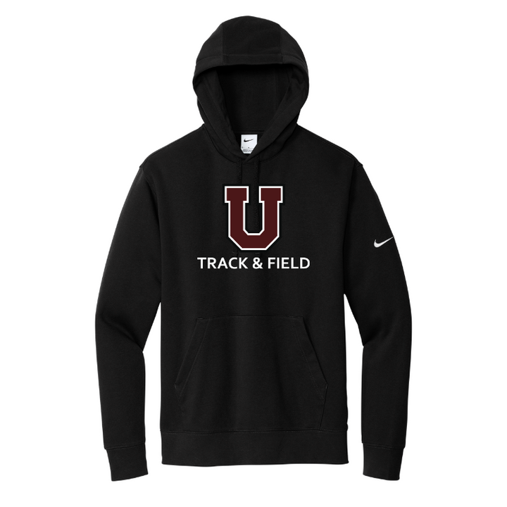 Sudadera con capucha y logo Nike Club Fleece Sleeve de Union College XC (NKDR1499)