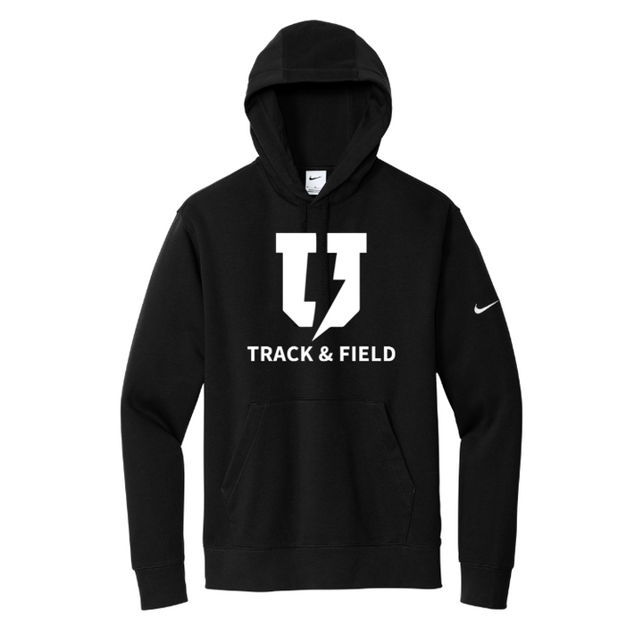 Sudadera con capucha y logo Nike Club Fleece Sleeve de Union College XC (NKDR1499)