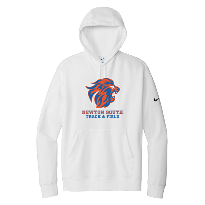 Sudadera con capucha y logo Nike Club Fleece Sleeve del equipo Bishop Fenwick XC (NKDR1499)