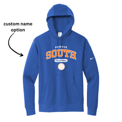 Sudadera con capucha y logo Nike Club Fleece Sleeve de Newton South Volleyball (NKDR1499)