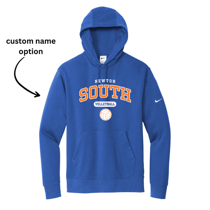 Sudadera con capucha y logo Nike Club Fleece Sleeve de Newton South Volleyball (NKDR1499)