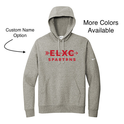 East Longmeadow Cross Country- Nike Club Fleece Sleeve Swoosh Pullover Hoodie (NKDR1499)