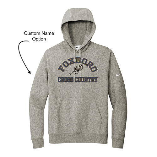 Sudadera con capucha y mangas de vellón con logo Nike Club Cross Country de Foxboro (NKDR1499)