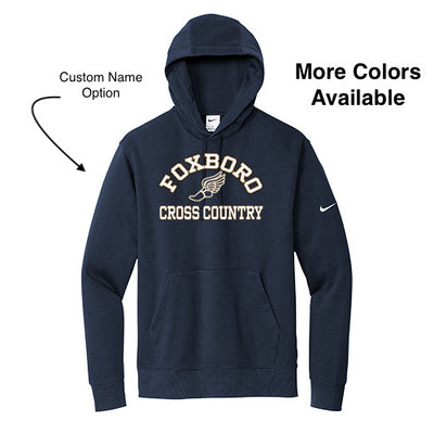 Sudadera con capucha y mangas de vellón con logo Nike Club Cross Country de Foxboro (NKDR1499)