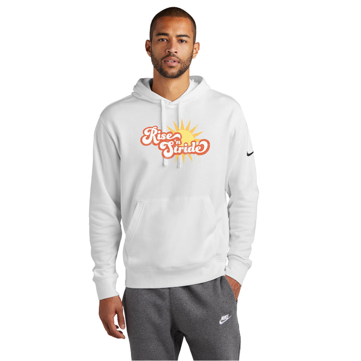 Sudadera con capucha y logo Nike Club Fleece Sleeve del equipo Bishop Fenwick XC (NKDR1499)