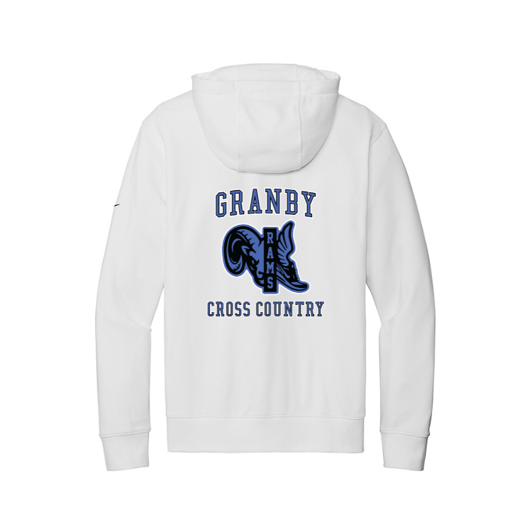 Granby Cross Country Nike Club Fleece Sleeve Swoosh Pullover Hoodie (NKDR1499)