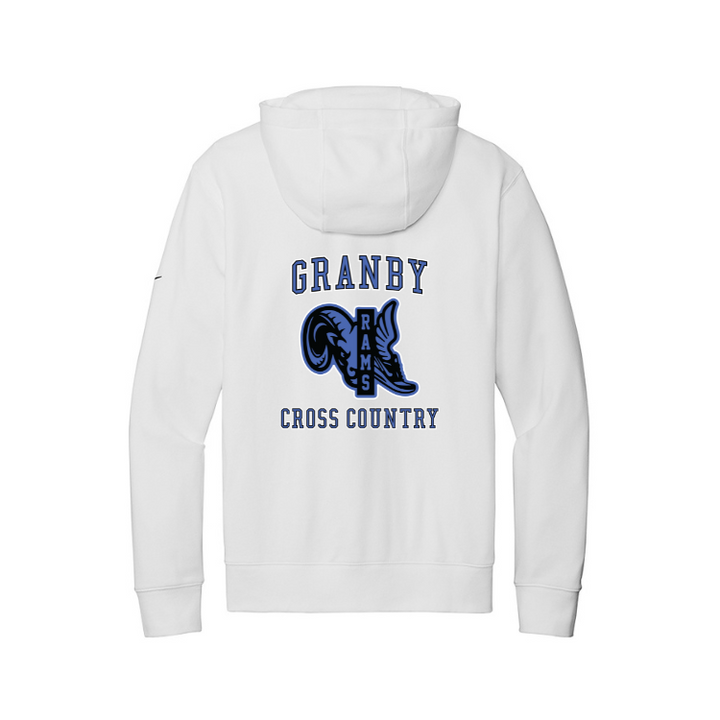 Granby Cross Country Nike Club Fleece Sleeve Swoosh Pullover Hoodie (NKDR1499)