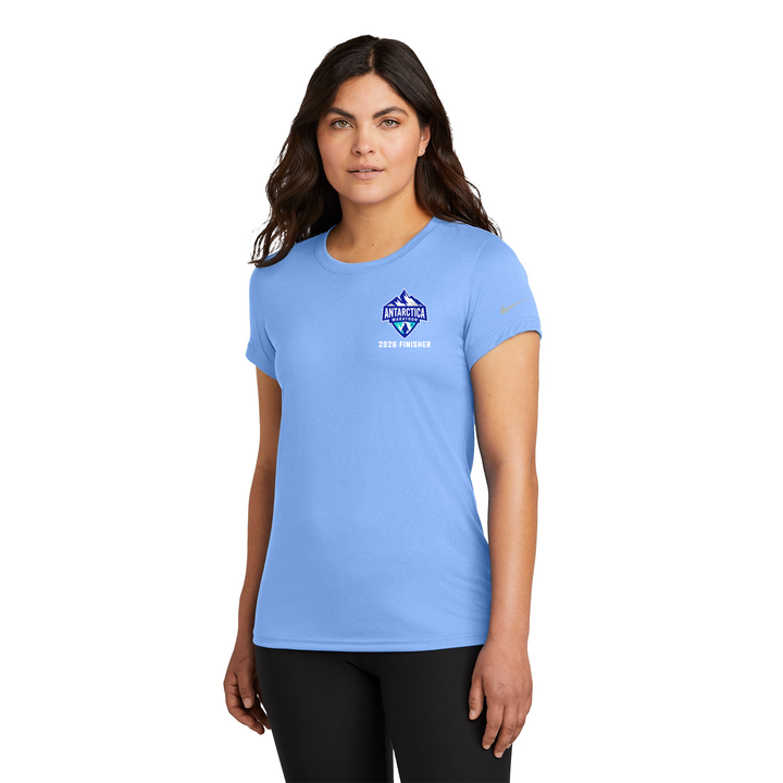 Maratón de la Antártida - Camiseta Nike Team rLegend para mujer Valor Azul (NKDX8734)