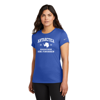 Maratón de la Antártida - Camiseta Nike Team rLegend para mujer Azul real (NKDX8734)