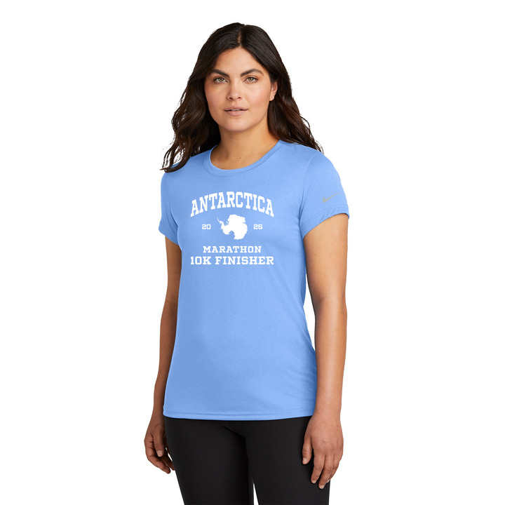 Maratón de la Antártida - Camiseta Nike Team rLegend para mujer Valor Azul (NKDX8734)
