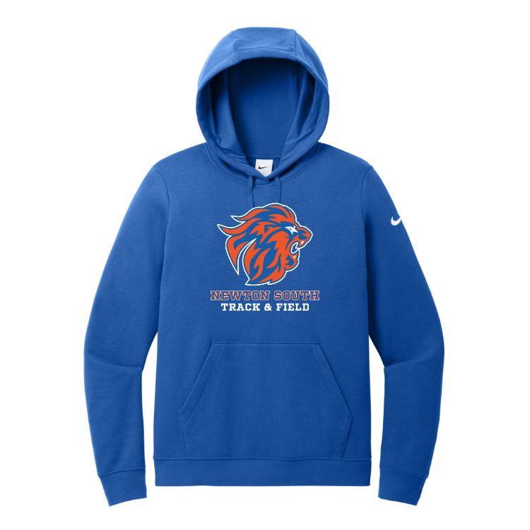 Sudadera con capucha y logo Nike Club Fleece Sleeve del equipo Bishop Fenwick XC (NKDR1499)