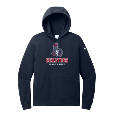 Sudadera con capucha y logo Nike Club Fleece Sleeve del equipo Bishop Fenwick XC (NKDR1499)