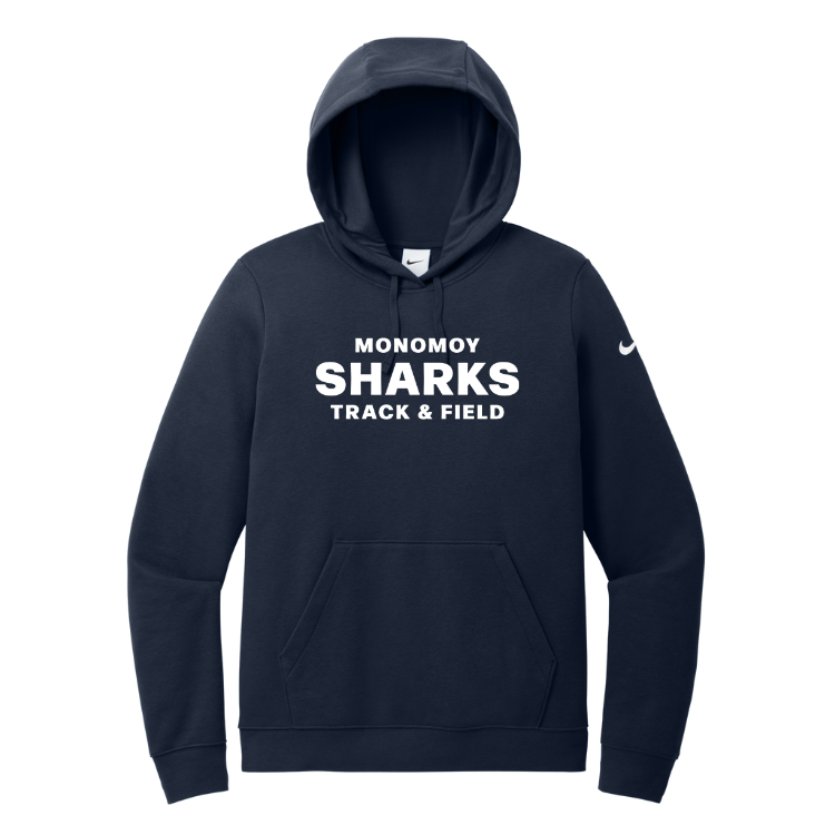 Sudadera con capucha y logo Nike Club Fleece Sleeve del equipo Bishop Fenwick XC (NKDR1499)