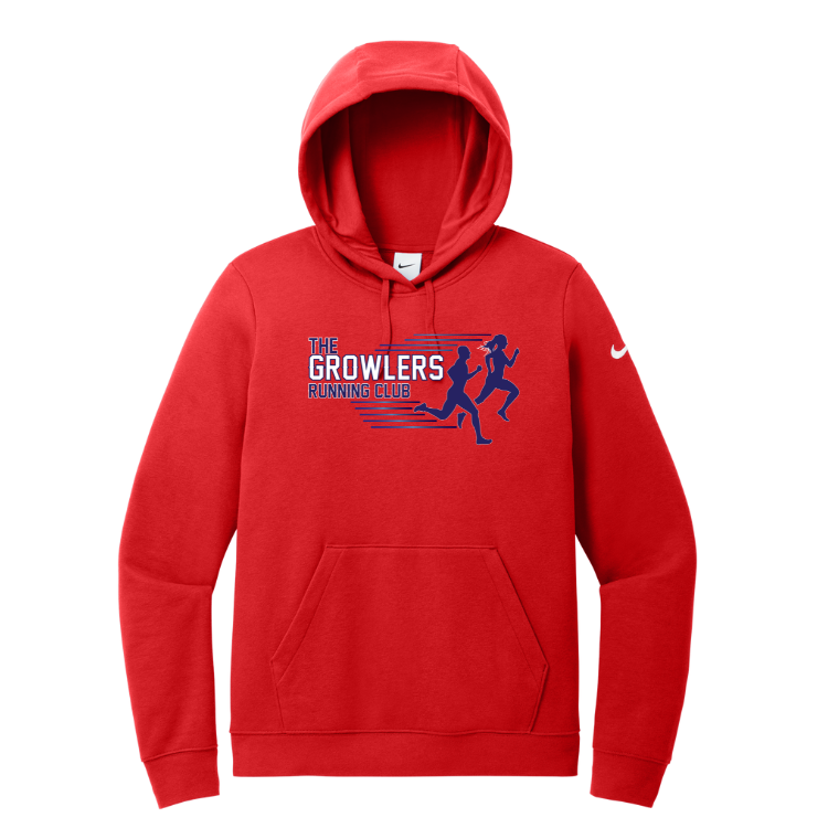 Sudadera con capucha y logo Nike Club Fleece Sleeve del equipo Bishop Fenwick XC (NKDR1499)