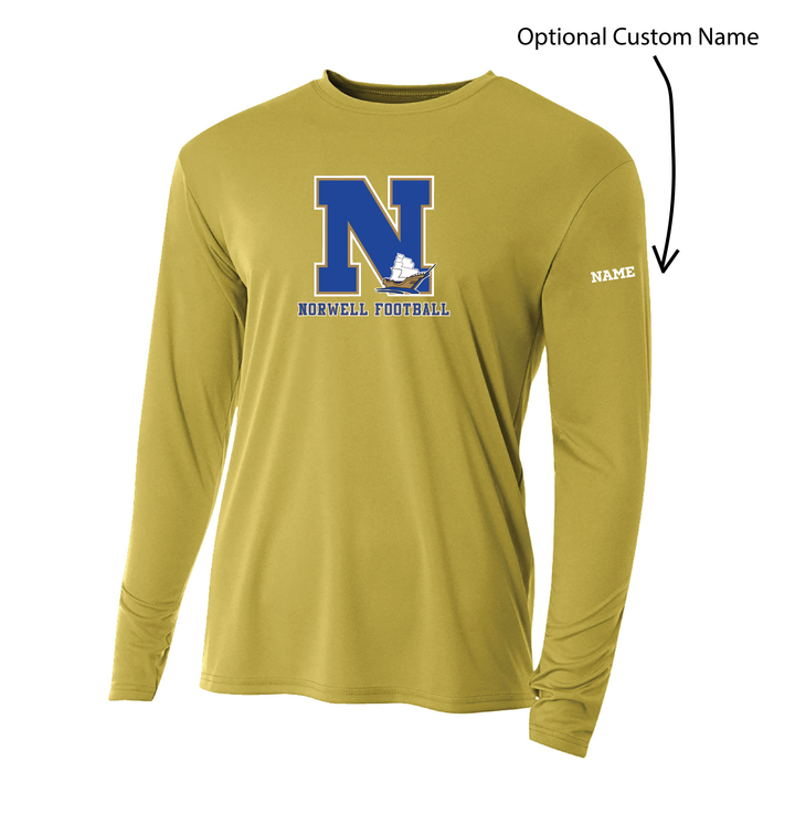 Norwell Football - A4 Men's Cooling Performance Long Sleeve T-Shirt (N3165)