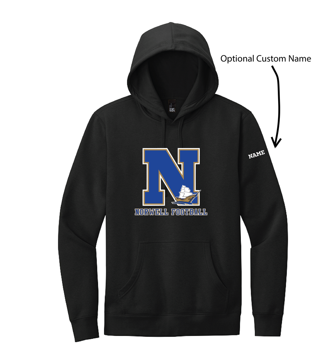 Norwell Football - Adult Unisex Fleece Hoodie (DT6100)