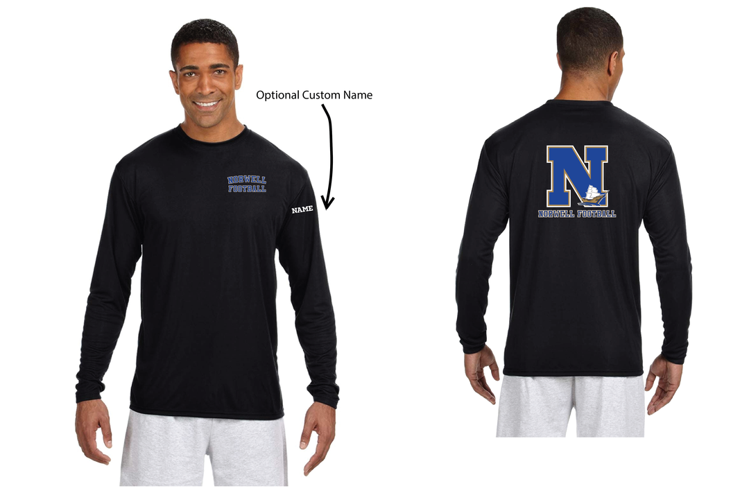 Norwell Football - A4 Men's Cooling Performance Long Sleeve T-Shirt (N3165)