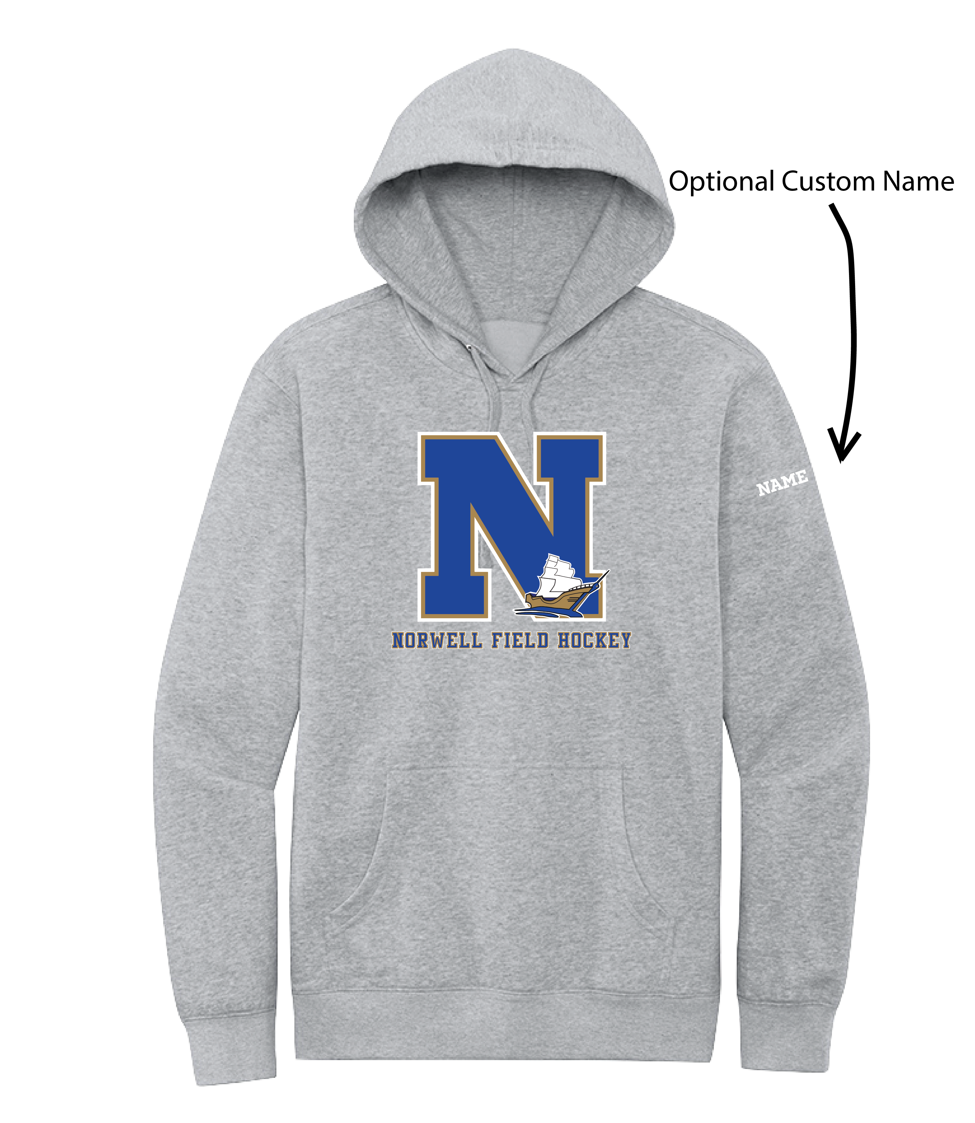 Norwell Field Hockey - Adult Unisex Fleece Hoodie (DT6100)