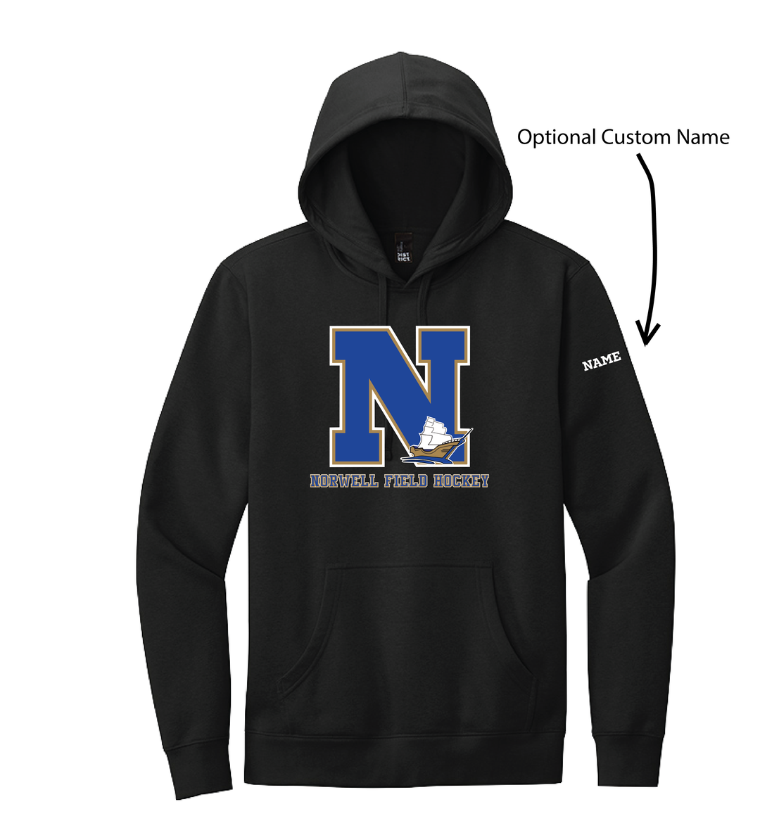 Norwell Field Hockey - Adult Unisex Fleece Hoodie (DT6100)