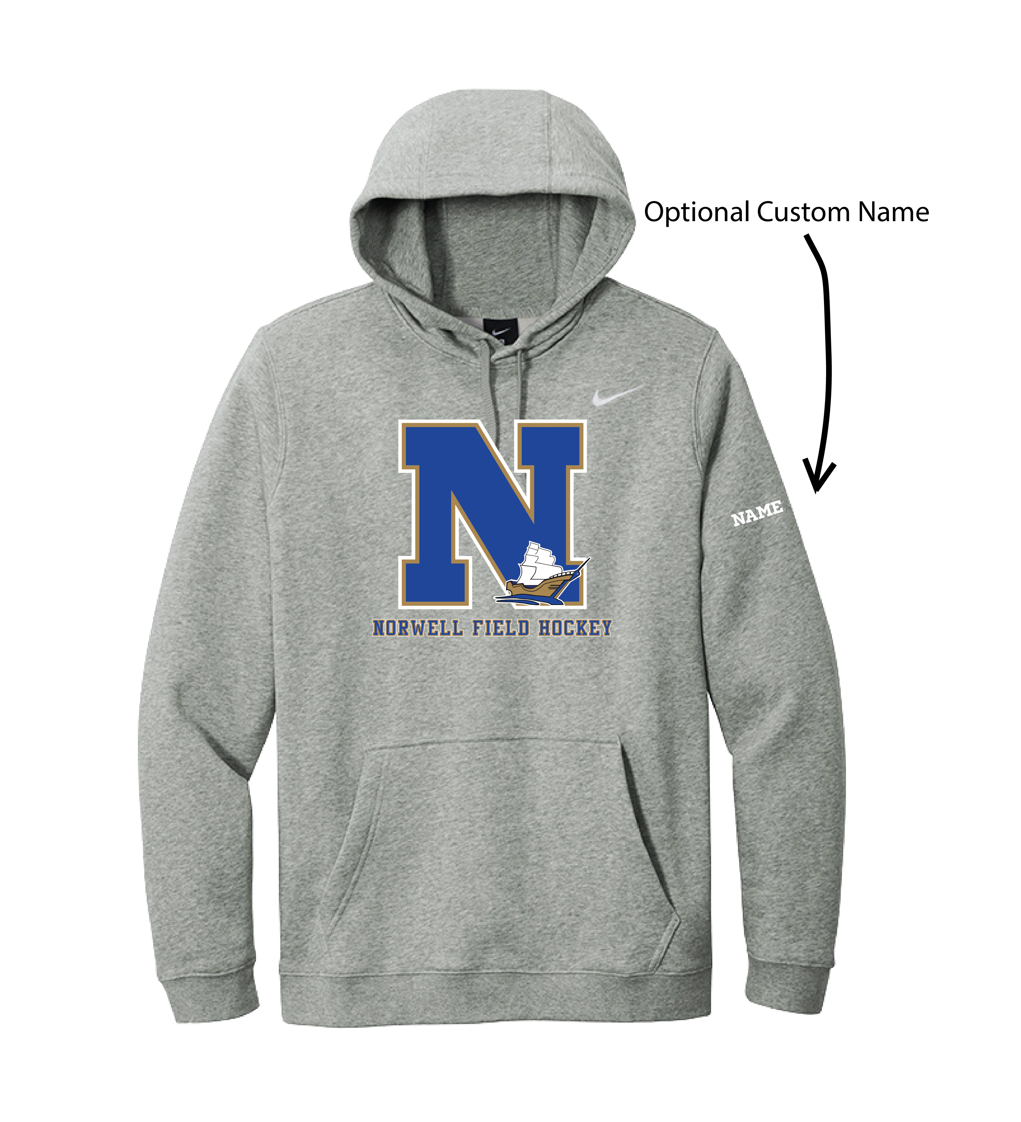 Norwell Field Hockey- Nike Club Fleece Pullover Hoodie (CJ1611)