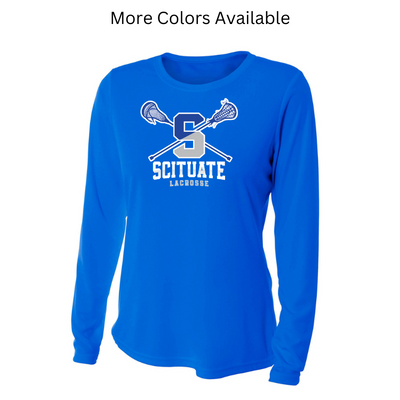 Scituate Lacrosse - Camiseta de manga larga refrescante para mujer (A4NW3002)