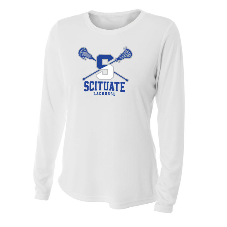 Camiseta de manga larga de rendimiento refrescante para mujer de Scituate Lacrosse (NW3002)