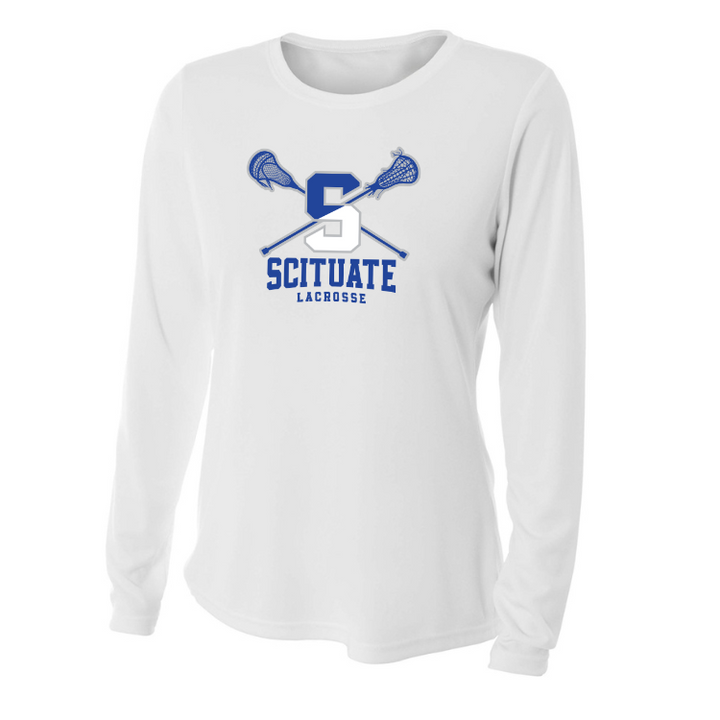 Camiseta de manga larga de rendimiento refrescante para mujer de Scituate Lacrosse (NW3002)