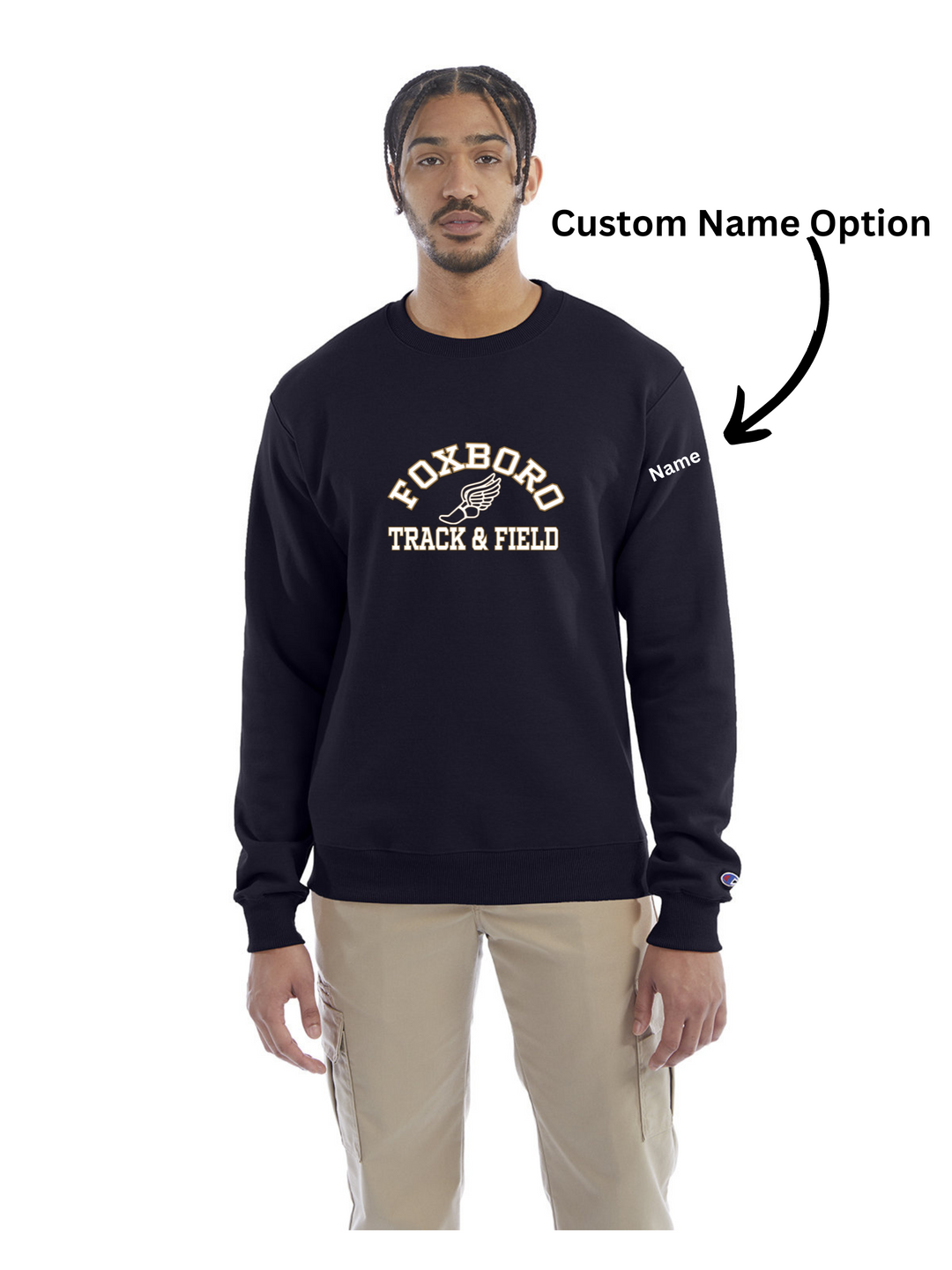 Sudadera de cuello redondo de Foxboro Track and Field - Champion (S600)