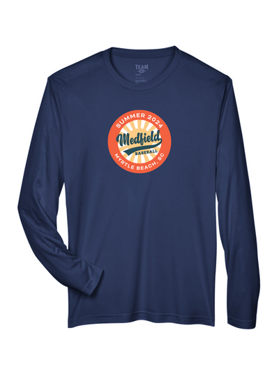 Camiseta de béisbol Medfield 12U - Manga larga de alto rendimiento para hombre (ST350LS)