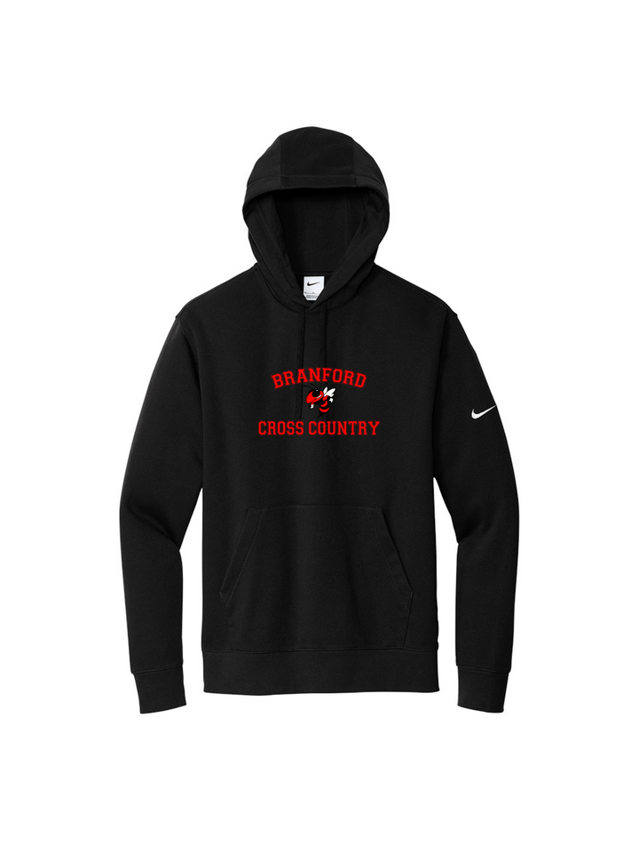 Branford Cross Country - Nike Club Fleece Sleeve Swoosh Pullover Hoodie (NKDR1499)