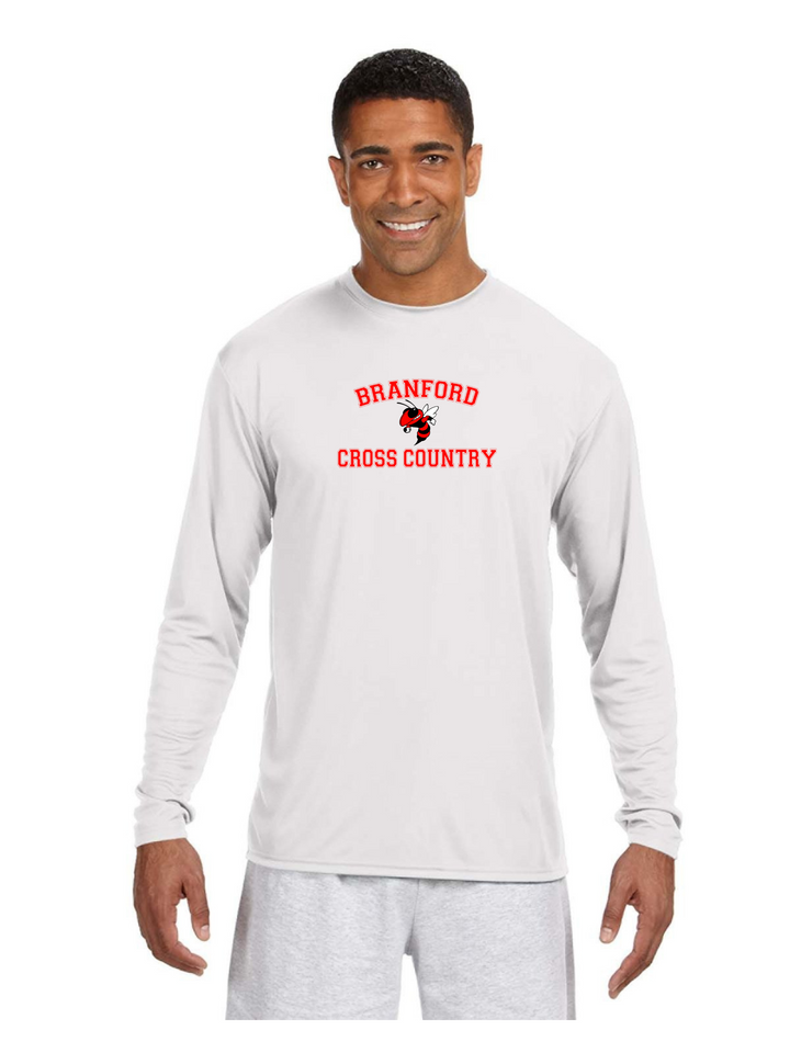 Camiseta de manga larga Branford Cross Country para hombre con rendimiento y enfriamiento (N3165)