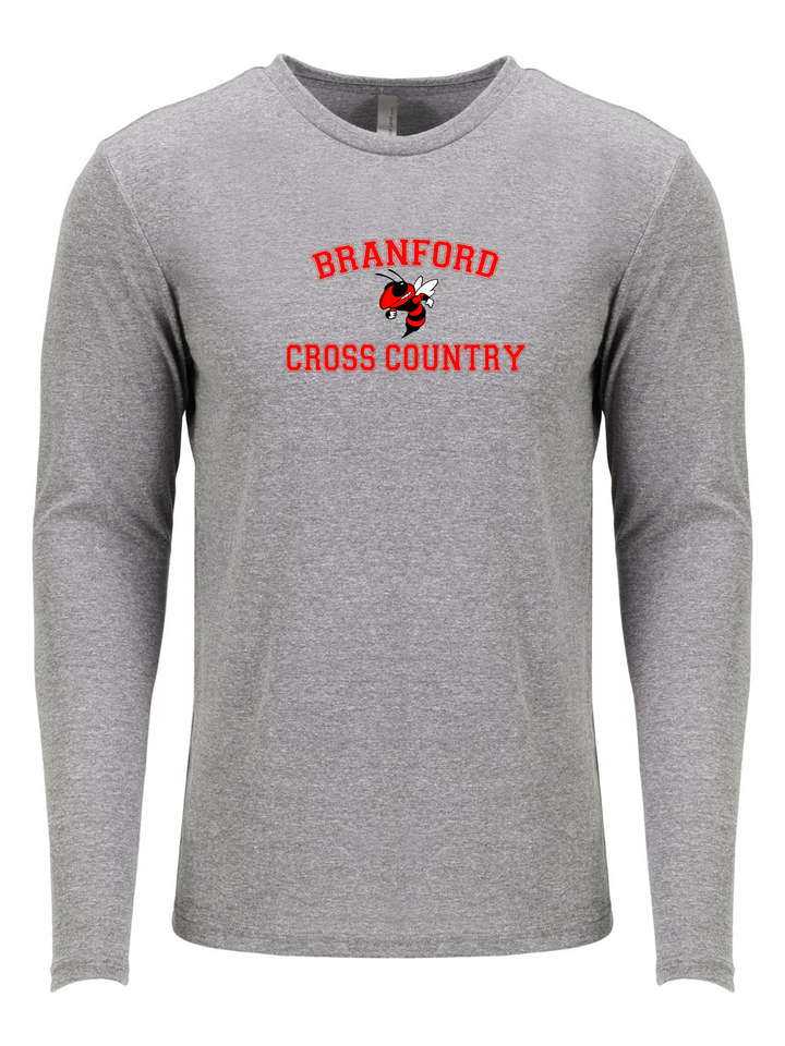 Branford Cross Country - Next Level Apparel Men's Triblend Long-Sleeve Crew (6071)