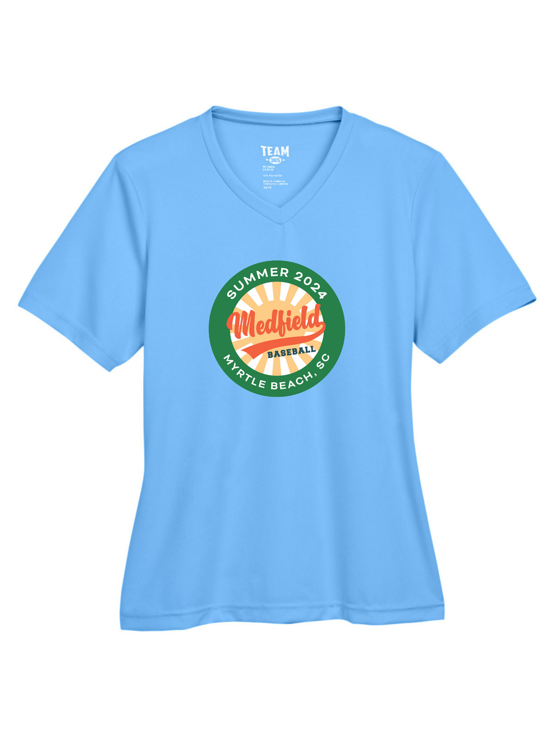 Camiseta de béisbol Medfield 12U de alto rendimiento para mujer (TT11W)