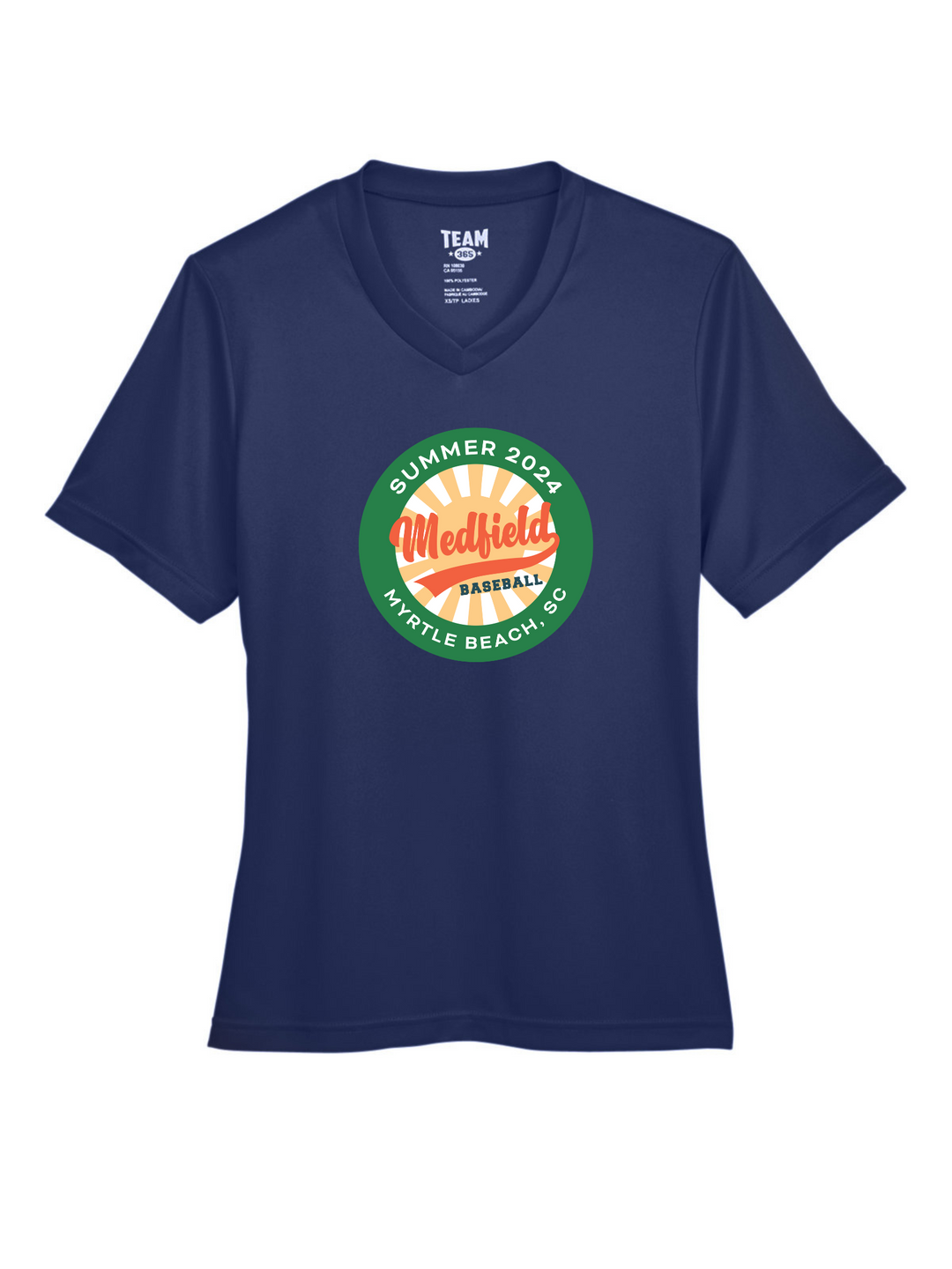 Camiseta de béisbol Medfield 12U de alto rendimiento para mujer (TT11W)