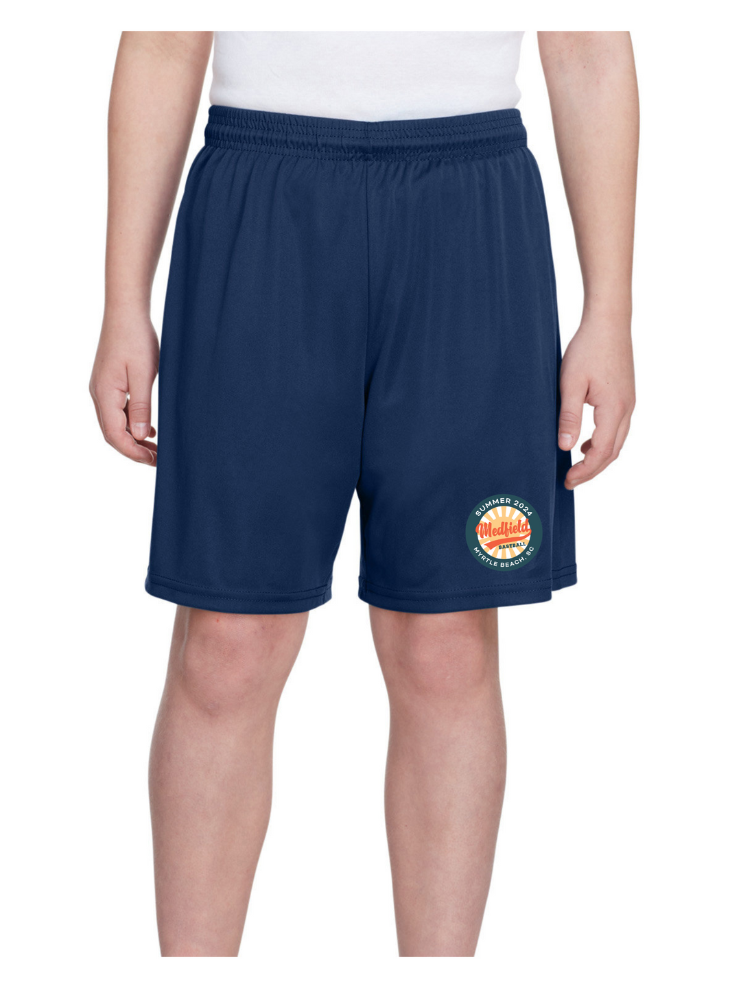 Medfield 12U Baseball - A4 Youth Cooling Performance Polyester Short (NB5244)