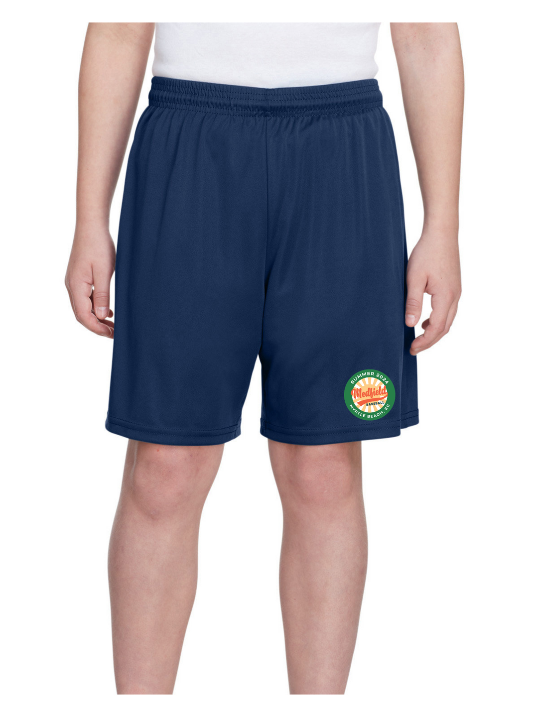 Medfield 12U Baseball - A4 Youth Cooling Performance Polyester Short (NB5244)