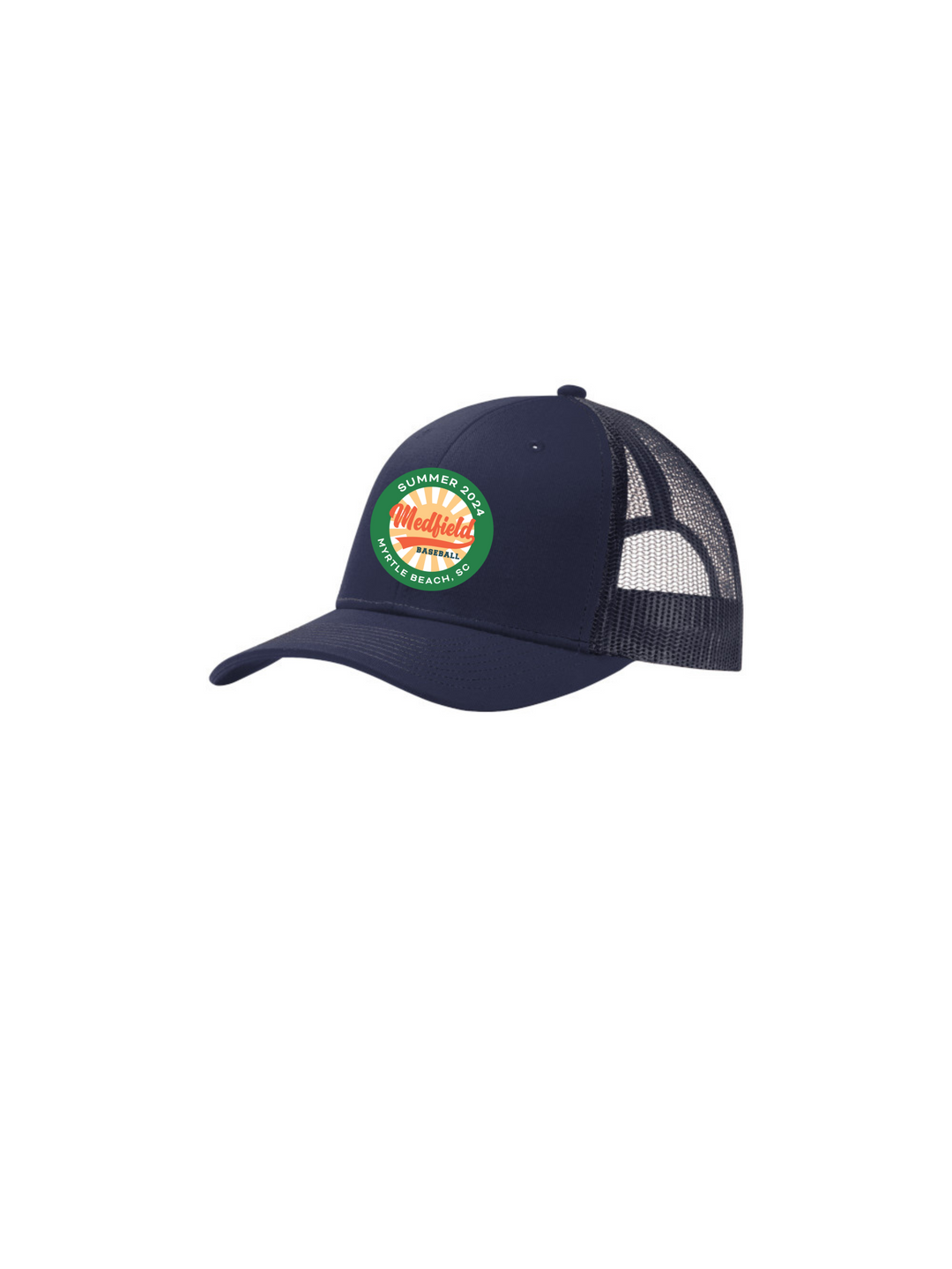 Gorra de béisbol de Medfield 12U, estilo camionero (C112)