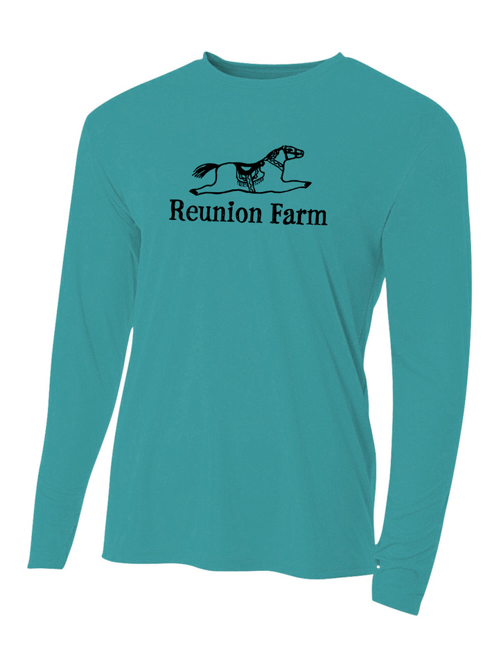 Reunion Farm - Camiseta de manga larga de rendimiento refrescante para hombre (N3165)