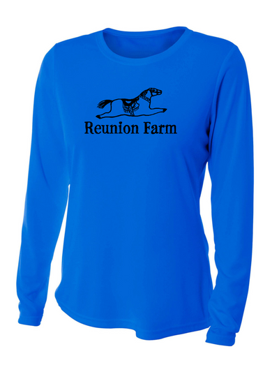Reunion Farm - Camiseta de manga larga refrescante y deportiva para mujer (A4NW3002)