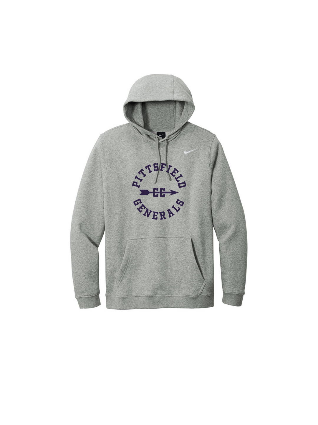 Pittsfield Cross Country - Nike Club Fleece Pullover Hoodie (CJ1611)