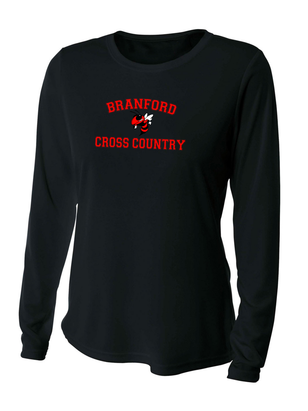 Branford Cross Country - Camiseta de manga larga de rendimiento refrescante para mujer (NW3002)