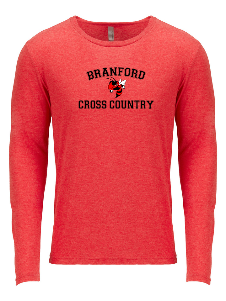 Camiseta de manga larga triblend para hombre de Branford Cross Country - Next Level Apparel (6071)