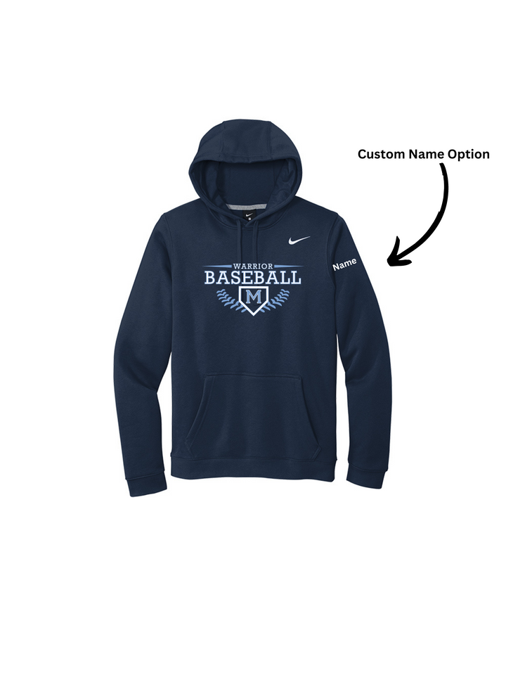 Medfield Baseball - Nike Club Fleece Pullover Hoodie (CJ1611)