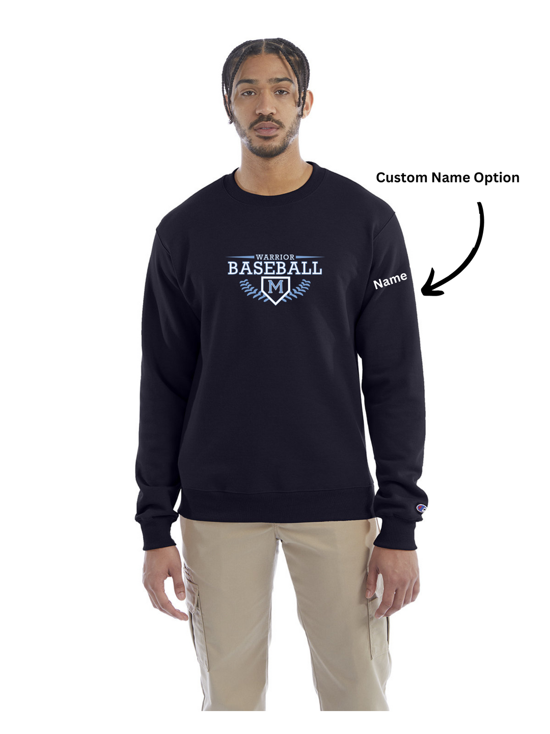 Medfield Baseball - Champion Crewneck Sweatshirt (S600)