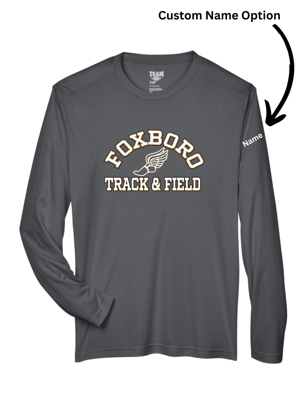 Camiseta de manga larga de alto rendimiento para hombre de Foxboro Track and Field (TT11L)