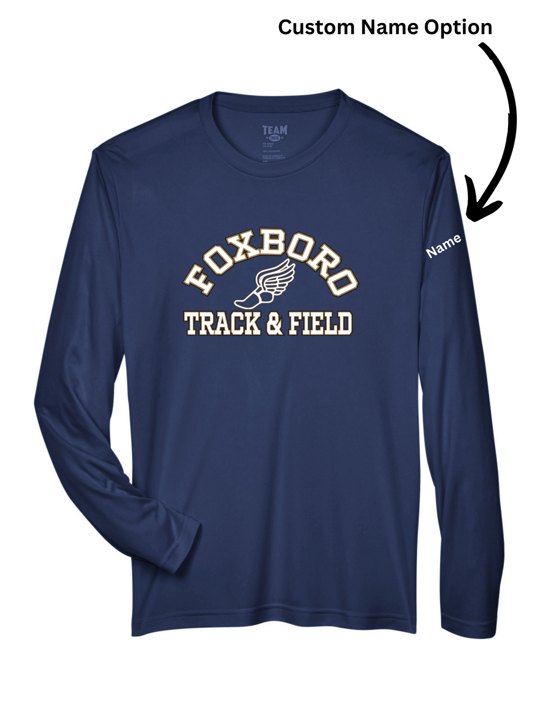 Camiseta de manga larga de alto rendimiento para hombre de Foxboro Track and Field (TT11L)