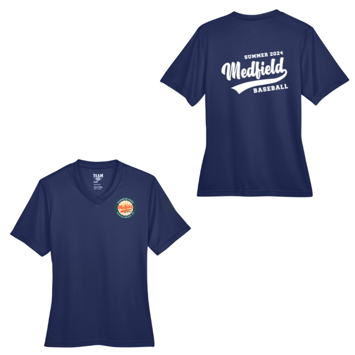 Camiseta de béisbol Medfield 12U de alto rendimiento para mujer (TT11W)